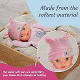Baby Annabell Sweetie Pink 30cm Soft Body Doll with Rattle from Birth view 6