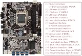 Lodokdre B75 ETH Mining Motherboard 8xPCIe USB Adapter LGA1155 CPU Cable view 8