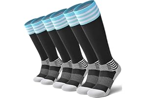 Compressive Soccer Socks Ankle Compression Support Coolmax Wicking Football Anti-Slip Baseball Softball 1/2/3 Packs