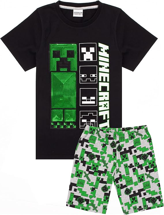 Minecraft Pyjamas For Boys Kids 4 Style Options Creeper Steve Alex
