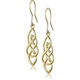 Amazon Essentials Elongated Celtic Knot Drop Earrings , (previously Amazon Collection)