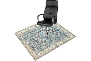 Anidaroel Home Office Chair Mat for Hardwood Floor, 48"x60" Office Chair Rug Protector for Rolling Chair, Computer Gaming Chair Mat, Low Pile Carpet Floor Chair Mat