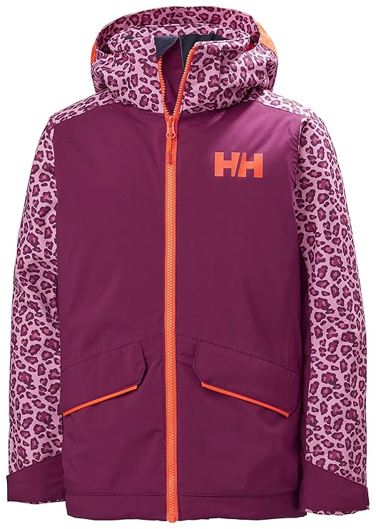 HellyHansen Juniors Snowangel Waterproof Ski Jacket, 657 Purple Potion, Size 12 Amazon.in