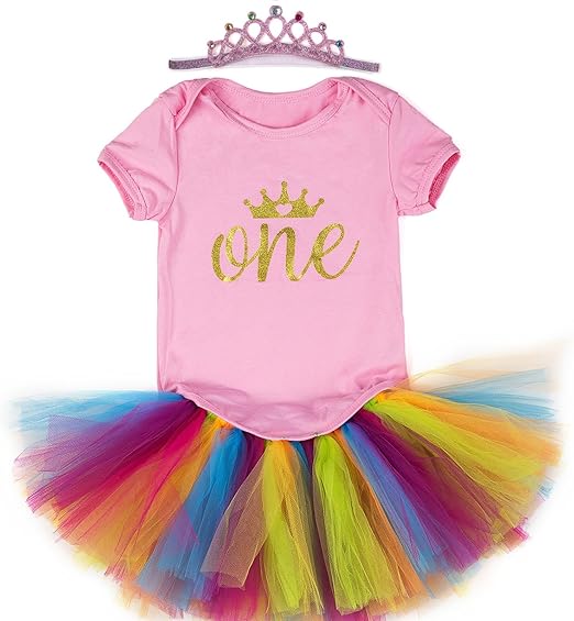 Amazon Co Jp 子供女の子用スカート ロンパースヘアバンド３点セット1歳 誕生日 Xl 粉 服 ファッション小物