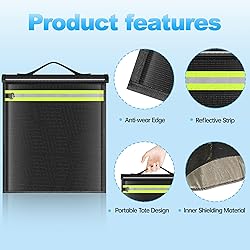 Lulrsay Large Faraday Bags EMP Proof,Portable