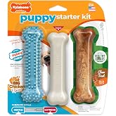 Nylabone Puppy Chew Toy & Treat Puppy Starter Set, Blue Puppy Chew Toys for Boys
