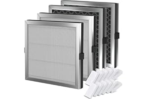 SAKEGDY 4 Pack Replacement Filter, Compatible with Jafanda JF180 Air Purifier, 3-IN-1 Filtration with H13 True HEPA Activated