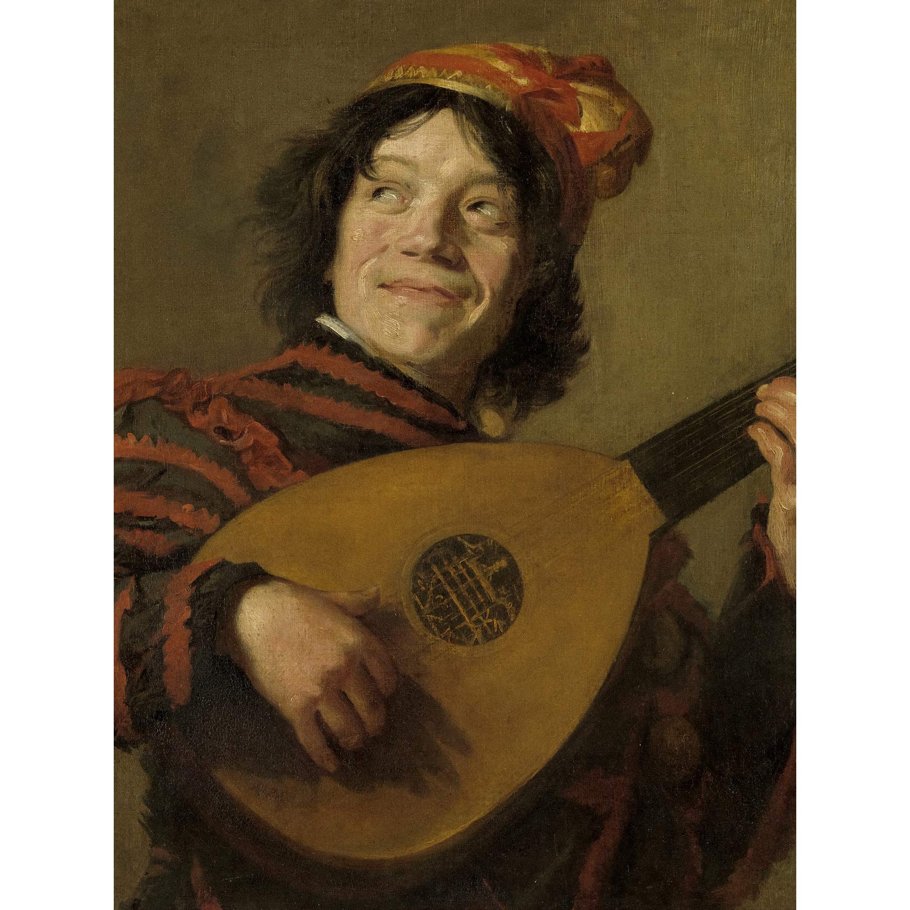 Artery8 Frans Hals The Lute Player Painting Large Wall Art Poster Print Thick Paper 18X24 Inch
