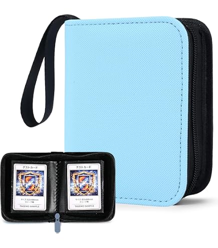 mini binder card holder Binder, 1-Pocket Super Lightweight Zipper Holds 80+ Trading Cards, Small Cards Binder for TCG, MTG, Sports & Game Cards, Portable Gift for Girls & Collectors (Orange) : Toys Couleur:Effacer Lucario MEGA ex Box Japan This mini version allows Last Turn Weird Rulings