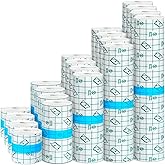 20 Rolls Tattoo Aftercare Bandage Warp Waterproof (2", 4",6",8",10" Wide) Second Skin Tattoo Cover Up Tape Tattoo Healing Wrap Tattoo Supplies for Swimming, Shower, Wound Initial Healing