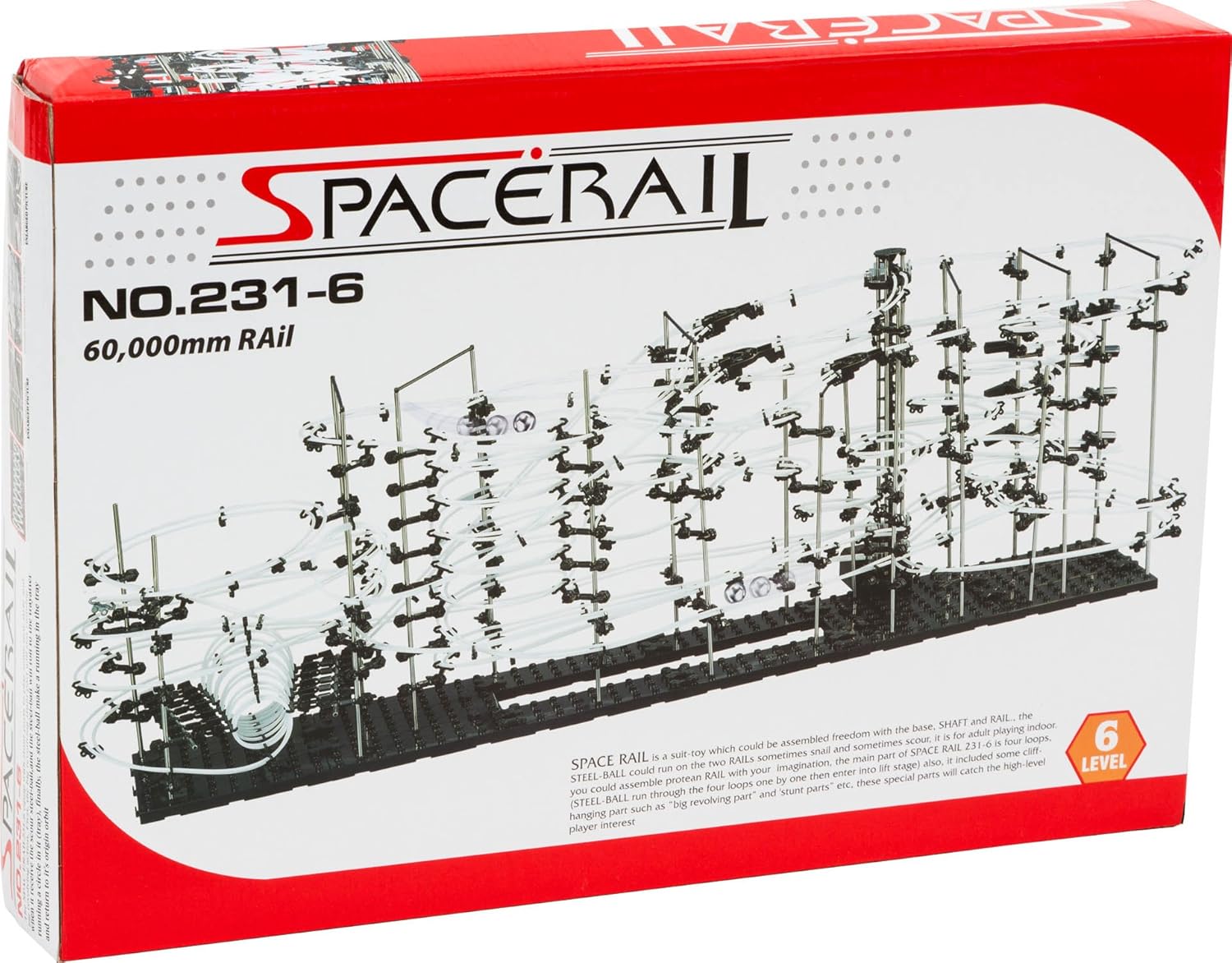 SpaceRail Level 6 Marble Run 