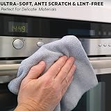 Clay Roberts Microfibre Cleaning Cloths 40x30cm Pack of 10 Grey view 5