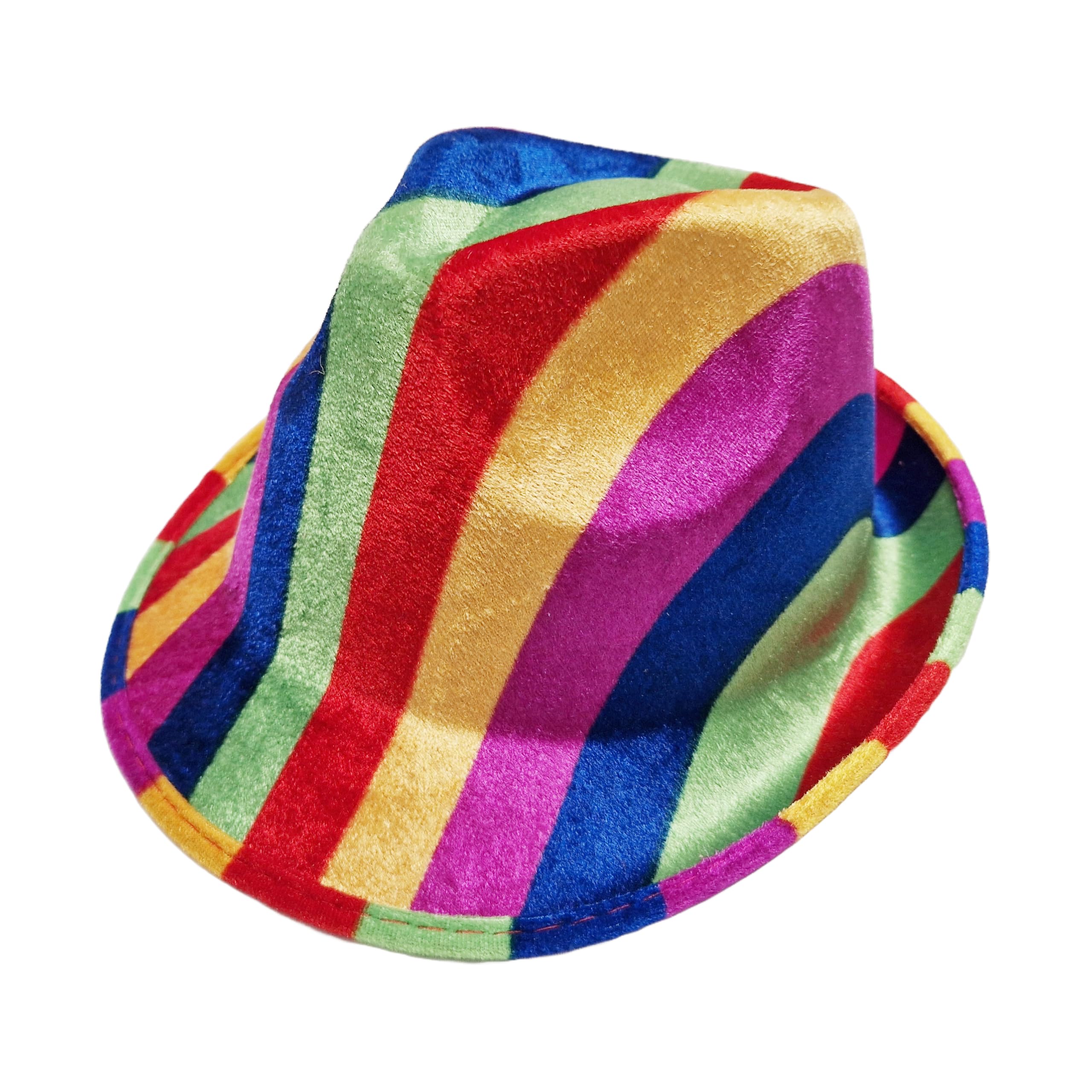 Halloween Gay Pride Rainbow Festival Adults Party Cowboy Trilby Hat Fancy Dress Costume Accessory