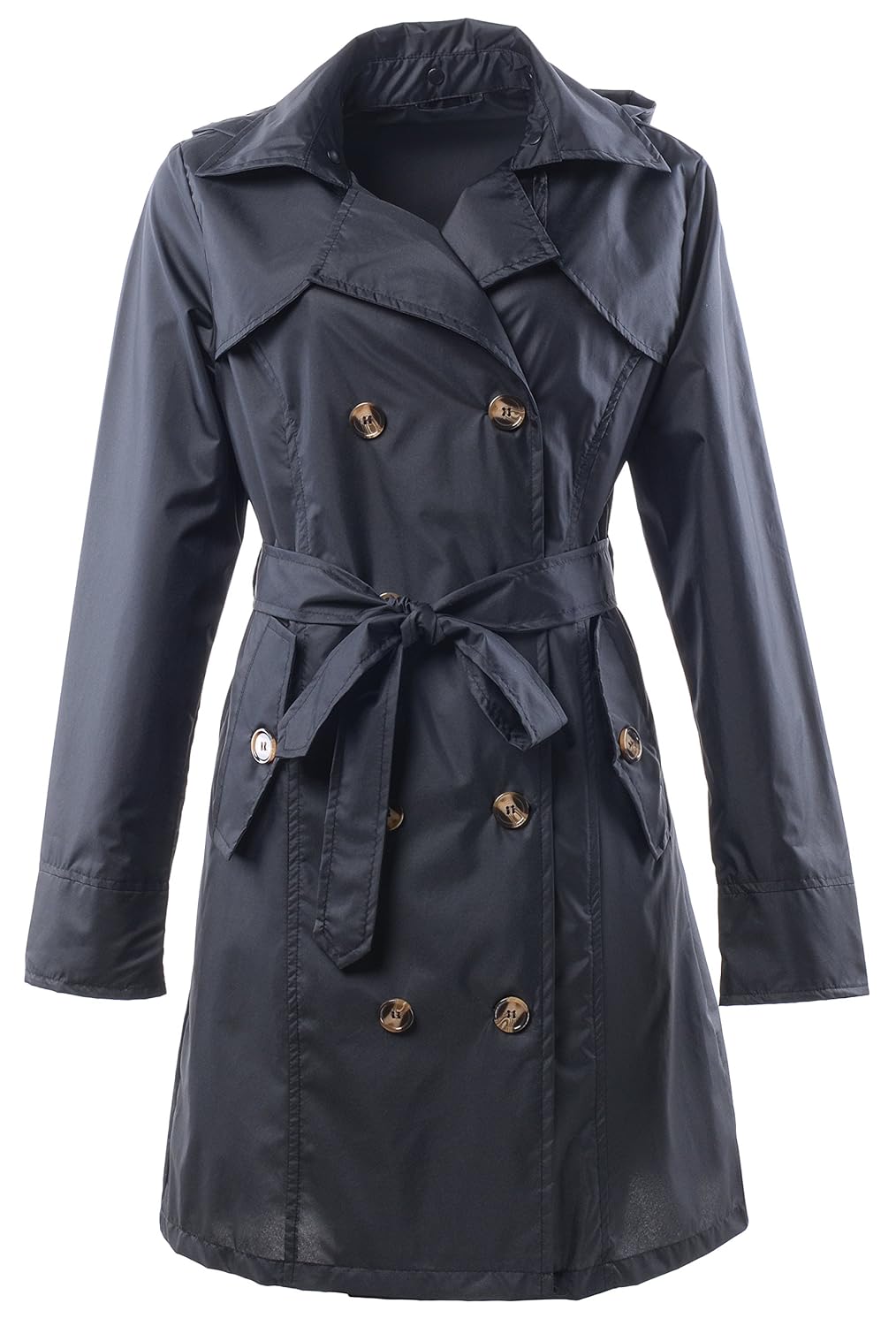 qzunique women's waterproof packable rain jacket