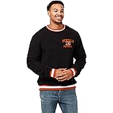 FOCO Men's Standard NFL Logo Sherpa Crewneck Sweater, Team Color