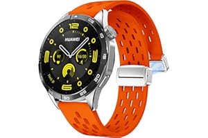 LYSMVIVI Sport Watch Band 18mm 19mm 20mm 22mm Quick Release Silicone Magnetic Sweatproof Breathable Watch Band for Men Women, Soft Silicone Sport Watch Strap