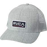 RVCA Men's Curved Brim Trucker Hat, Structured Hat with Curved Bill, Adjustable Snapback Closure