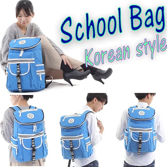 Amazon P S 通学 リュック 高校生 男子 人気 おしゃれ 韓国 オルチャン 個性的 選べるカラー ブルー Partito Sonnoo タウンリュック ビジネスリュック