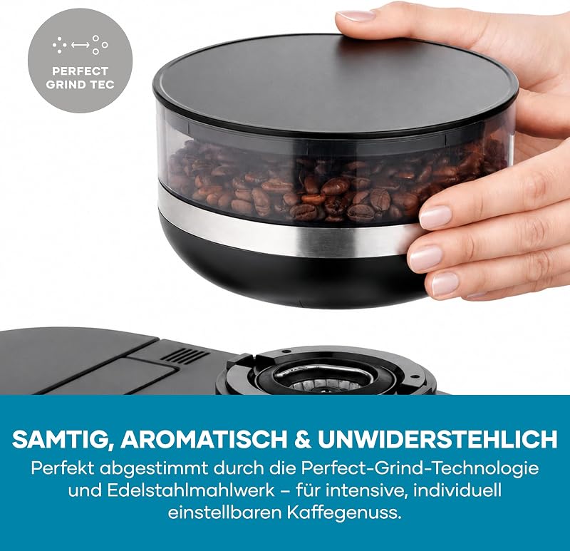 Filter-Kaffeemaschine, 2L Glaskanne, bis zu 10 Tassen