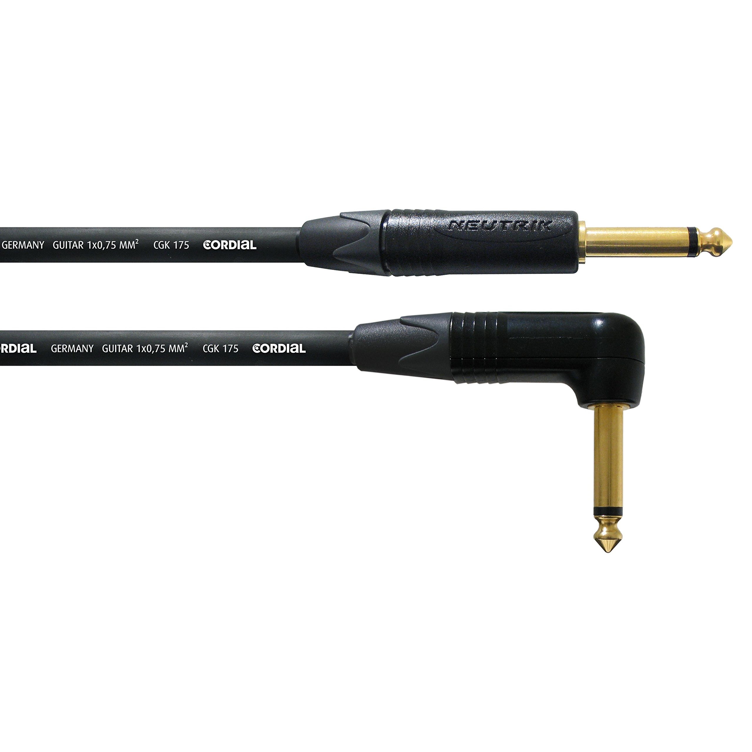 Cordial Cable Guitar Cable Jack droit-coudé 6 m CÂBLES INSTRUMENT Peak Standard