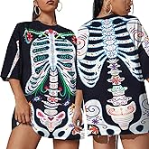 Women Dia De Los Muertos T-Shirt Sugar Skeleton Tshirt for Women Day of The Dead Shirt