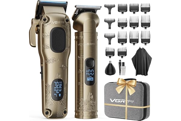 VGRPRO Hair Clippers for Men Professional, Cordless Hair Clippers for Hair Cutting, Mens Clippers and Trimmers Set, Electric