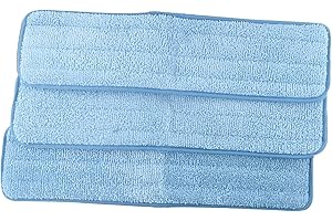 Commercial Mop Pads 18 inch Microfiber Wet Mop Cloth Replacement for Floor Cleaning - Heavy Duty Reusable Janitorial Mop Head