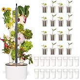 Gardyn Studio 2 Hydroponics Growing System - 16 Plants, Smart Tower | New &amp; improved, non-GMO plants, herbs, vegetables, hydroponic herb garden planter indoor kit with grow lights