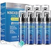 5% Minoxidil Spray for Men and Women-7 pack, Infused with Biotin, Beard Growth, Extra Strength Treatment to Combat Hair Loss and Thinning, and Fuller Hair & Beard (11 Month Supply, Extra Strength)