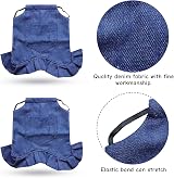 Petyoung 3PCS Chicken Saddles Hen Aprons Blue Denim Poultry Protector view 3