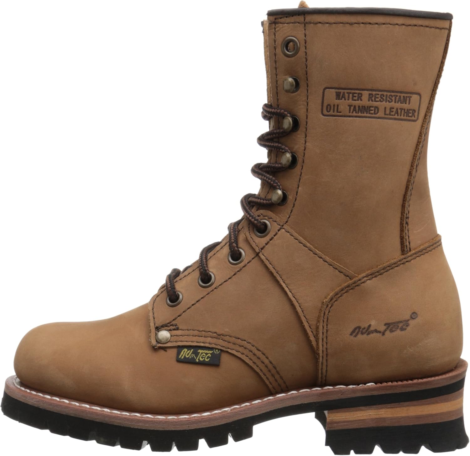 Ad Tec Women's 9" Logger Brown-W Boot: Shoes