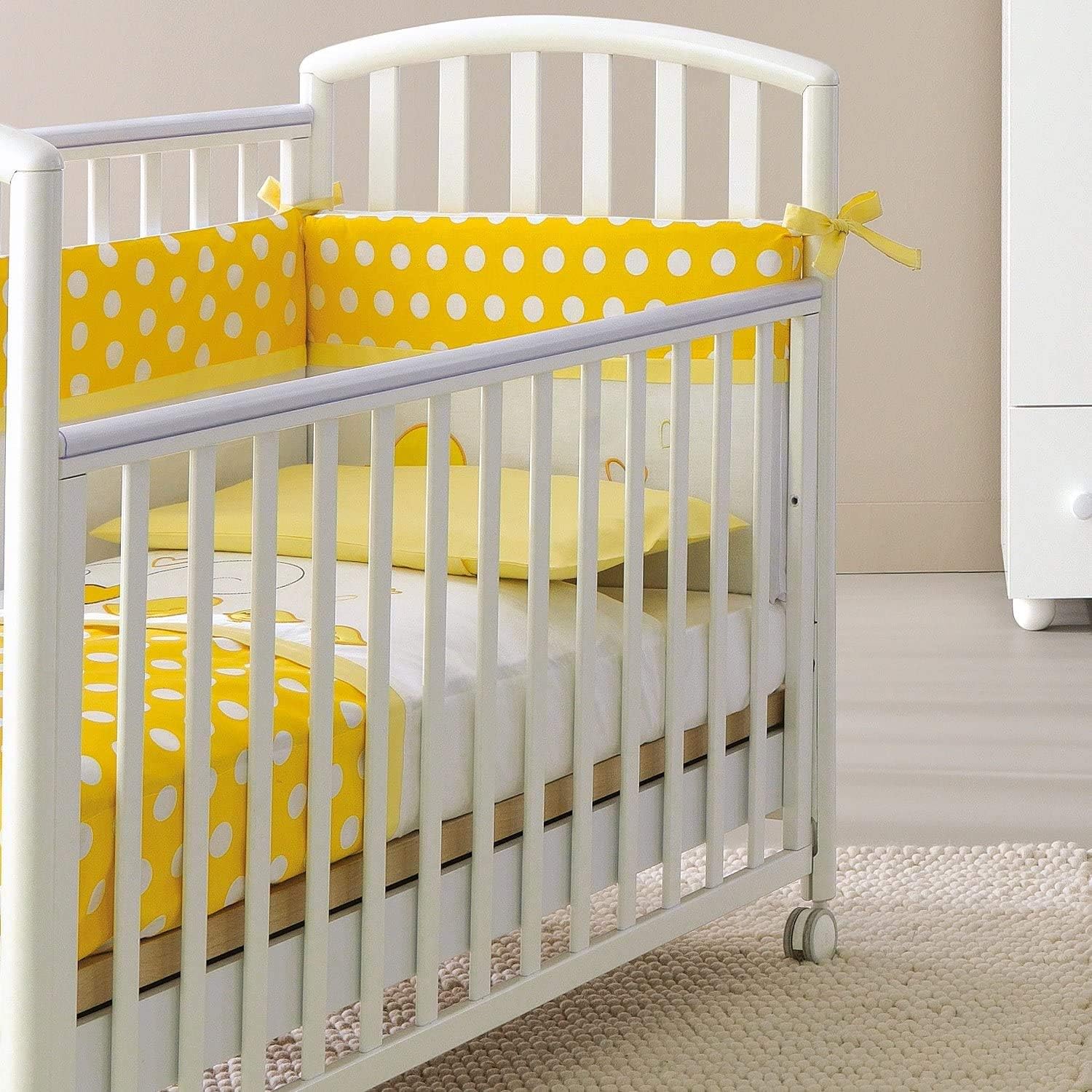 LETTINO Ciak Pali Meow White + BAGNETTO Tris Pali Meow Cots Bimbi Changing