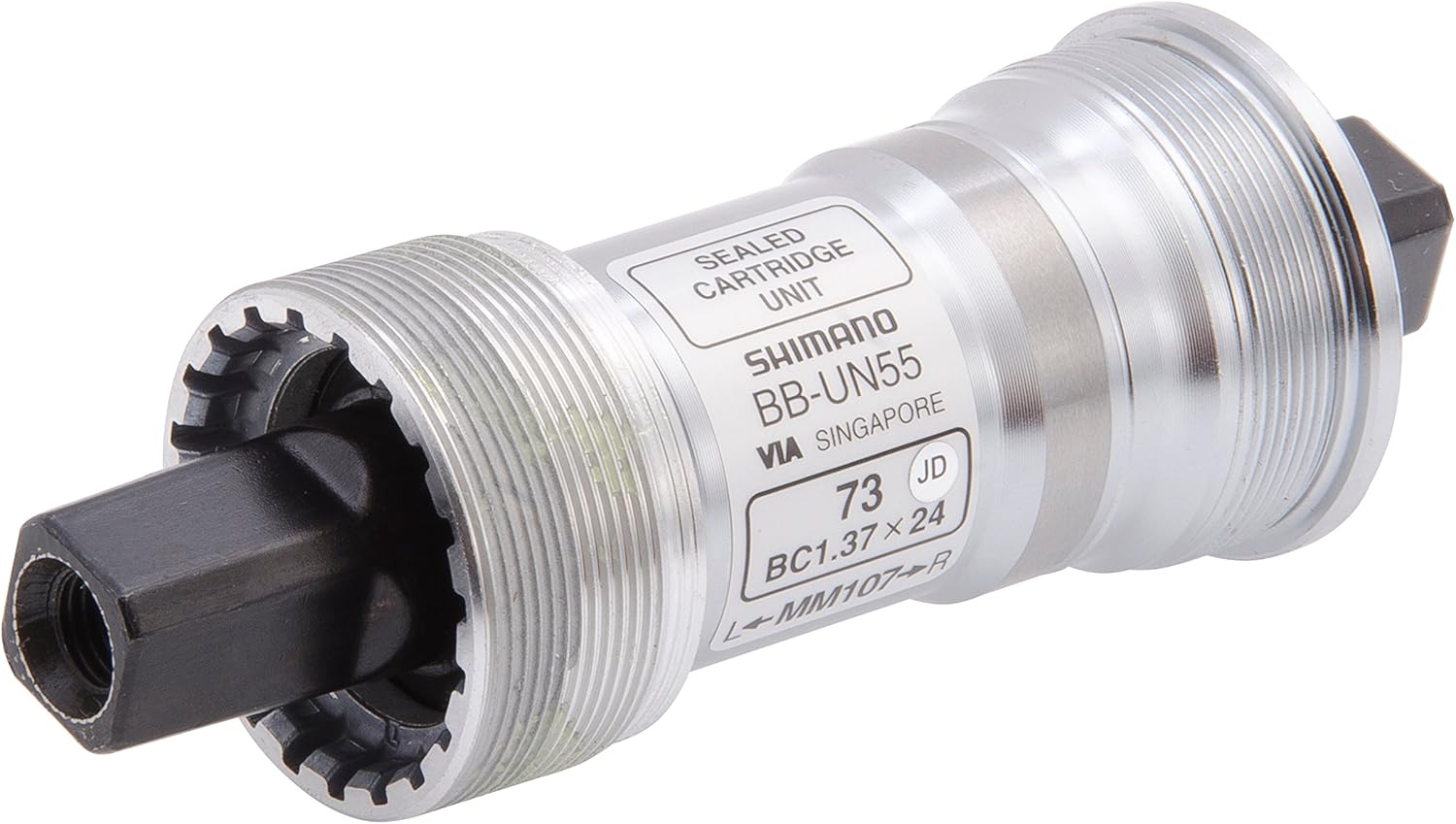 68 115 Mm Shimano Un55 Bottom Bracket Silver Components Parts Cycling Naces Com Br