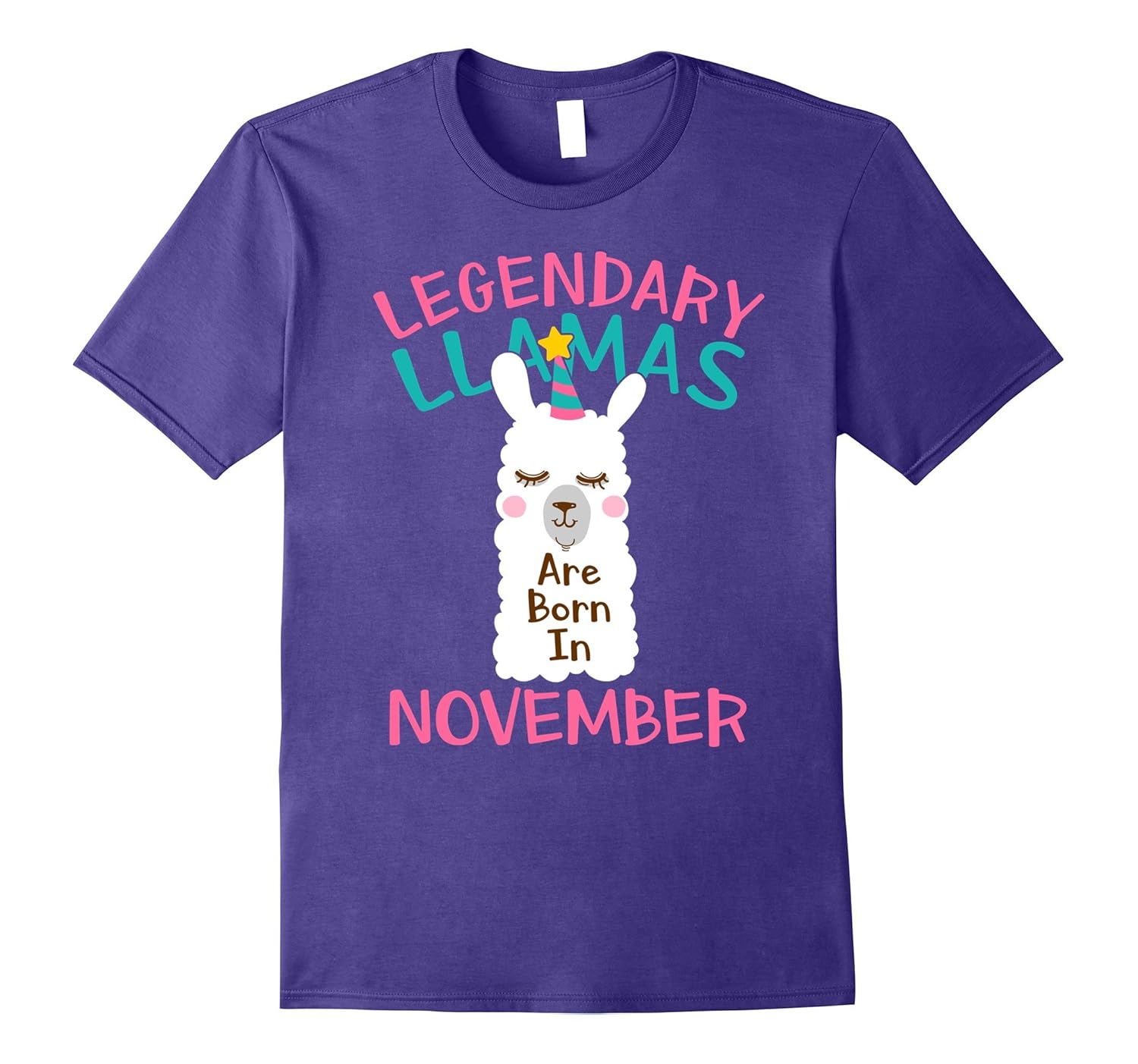 Legendary Llamas Are Born In November T-shirt Scorpius Kid-ANZ