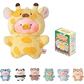 TOYZERO+ Lulu The Piggy Blind Box Figures - Puppet Show Series Plush Keychain Blind Boxes Figurines Finger Puppet Toy Cute Stuffed Animals Mystery Box Collectible Decorations Birthday Gift, Single Box