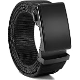 CHAOREN 1.5" Nylon Ratchet Belt Men - Casual Work Belt for Jeans | Quick Release Zinc Alloy Buckle, Micro Adjustable Fit for EDC Everyday Wear, Trim to Fit
