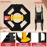 GADLANE Heavy Duty Cable Tidy Reel 25m Black Cable Winder Empty view 3