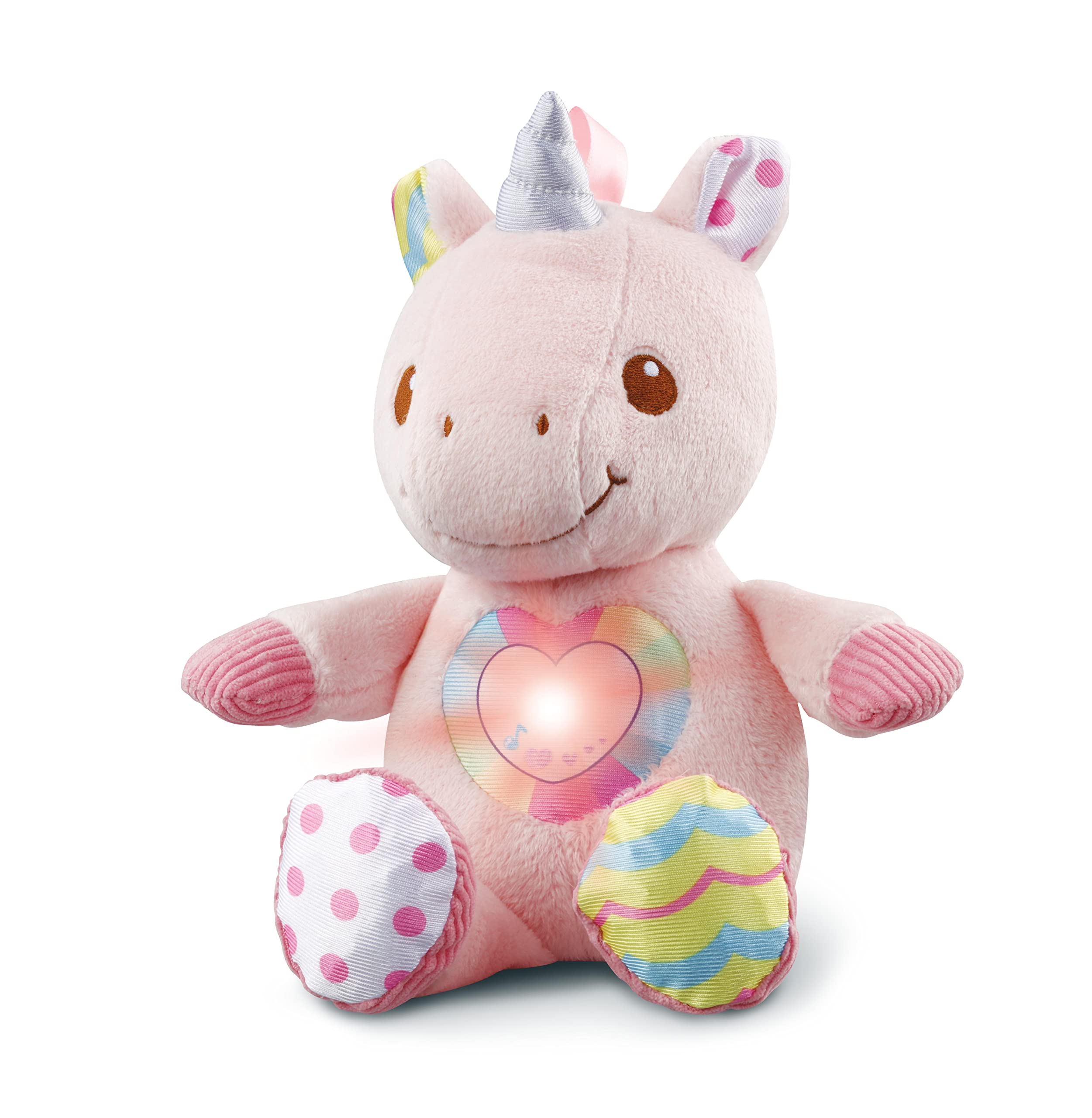 VTech - Maé, My Licorne à Culiner, Musical and Talking Unicorn Soft Toy for Babies - FR Version