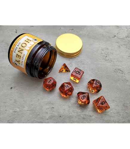 Set De Dés D&D Bescon Beer Dice - 7 Pièces Imitation Bière Lager - Polyédriques Pour Jeux De Rôle