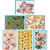 Hallmark Spring Floral Note Card Assortment (24 Blank Cards with Envelopes) for Mother's Day, Spring, Birthdays, Easter, Baby Showers, Thank You