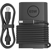 65W Laptop Charger Compatible with Dell Latitude 5410 7290 3140 3190 7390 5510 7480 7490 E7470 E7450 3350 3310 5480 5490 7280 7400 5510 E5570 E5470 19.5V 3.34A Round 7.4mm Barrel Adapter Power Cord