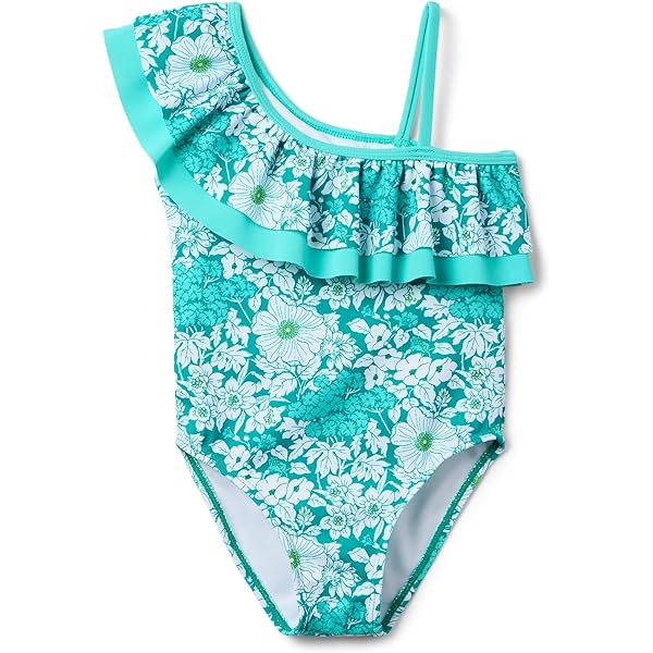 (取寄) ジャニー アンド ジャック ガールズ フローラル ワン ショルダー ワンピース スイム (トドラー/リトル キッド/ビッグ キッド) Janie and Jack girls Floral One Shoulder One-Piece Swim (Toddler/Little Kid/Big Kid) Green Amazon.com: Janie and Jack Girls' Floral Shoulder One-Piece Swim