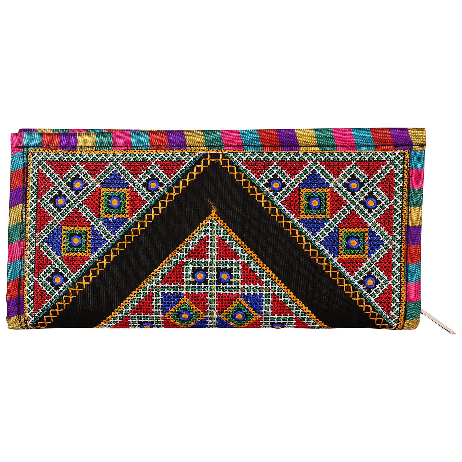 craft trade handmade designer embroidered rajasthani clutch bag for women's