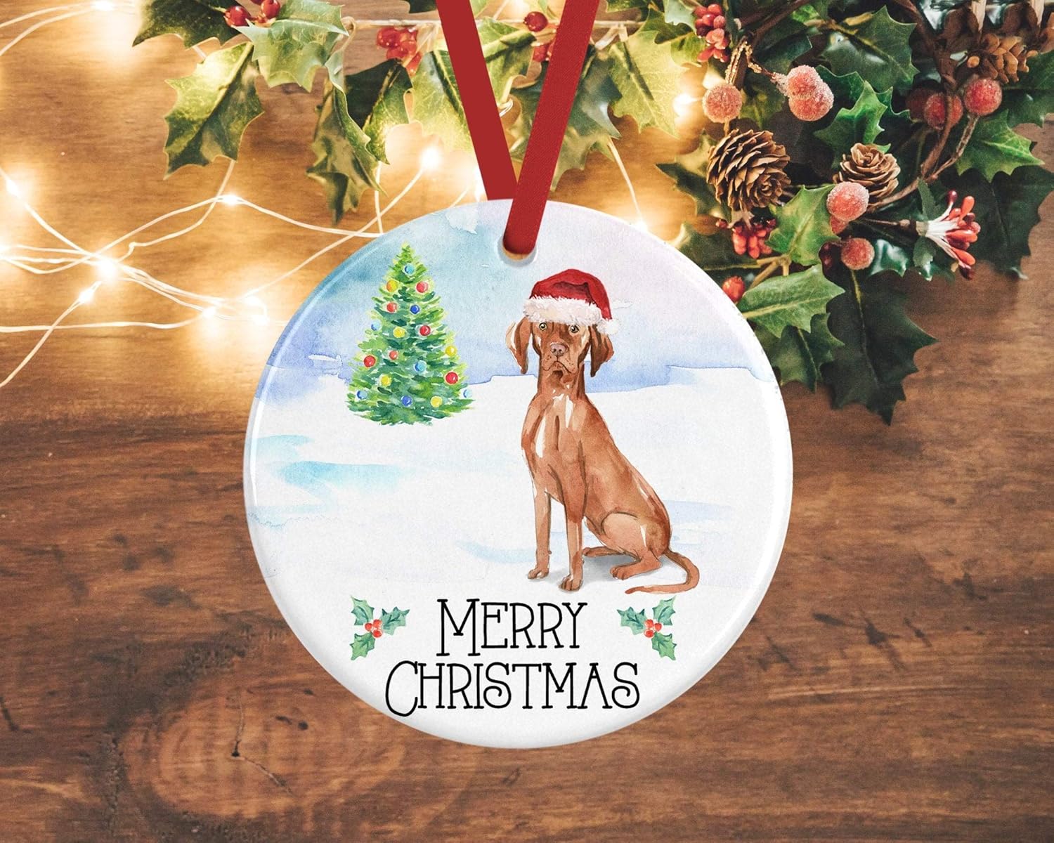 personalised dog christmas ornaments