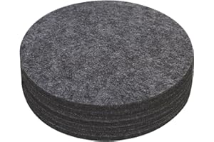 KITLAB Felt Plant Coasters, Extra Thick 6 Inch Planter Coaster, Absorbent Plant Mats, Trivets for Hot Dishes, Plant Coasters for House Plants, 8 Pcs