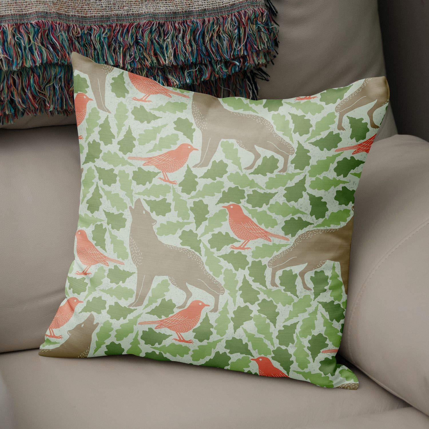 Bonamaison Decorative Cushion Cover Random Pattern, Throw Pillow Covers, Home Decorative Pillowcases for Livingroom, Sofa, Bedroom, Size:43X43 Cm - Designed and Manufactured in Turkey