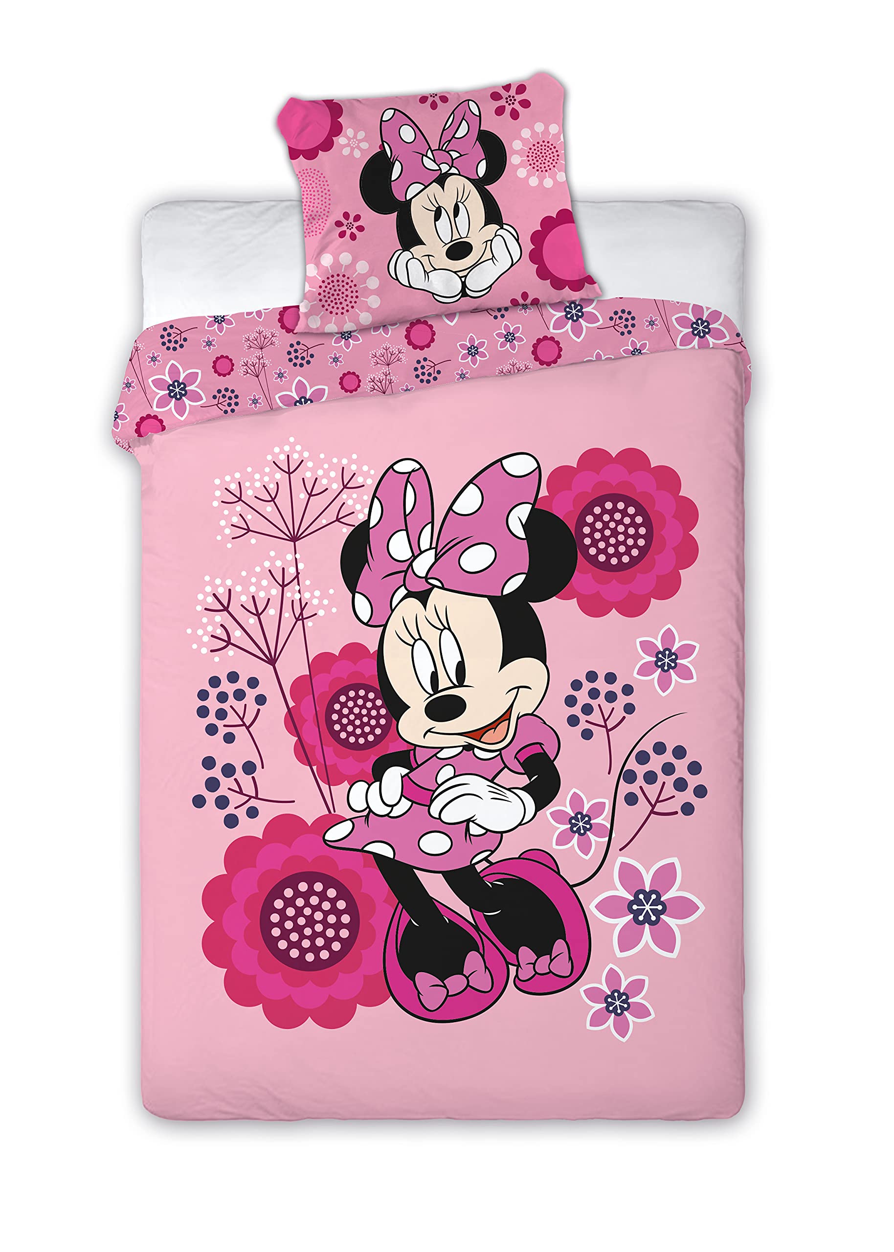 AYMAX S.P.R.L Disney Minnie Mouse – Single Duvet Cover Set