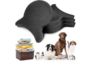GJPSBEN 4 Pieces Pet Hair Remover for Laundry, Reusable Dog Hair Remover for Laundry, Lint & Hair Catcher for Clothes, for Washing Machines, Dryers, Bedding and Clothing-HEI