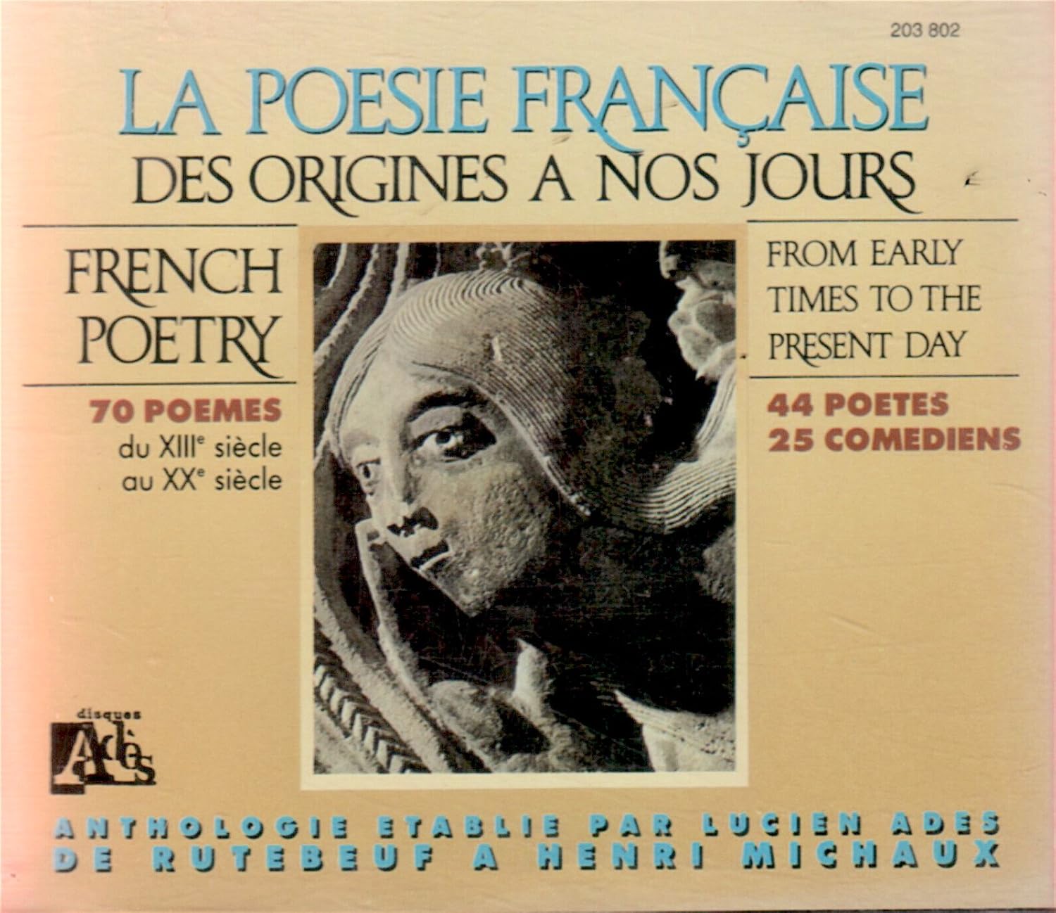 La Poesie Francaise Des Origines A Nos Jours Import Anglais Amazon Com Music