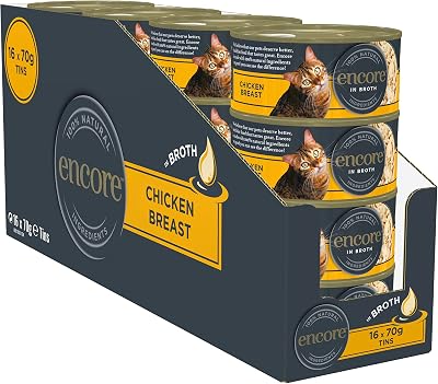 Encore 70 g Chicken Breast Wet Cat Food 16 Tin Pack